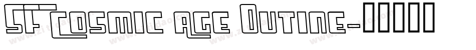 SF Cosmic Age Outine字体转换